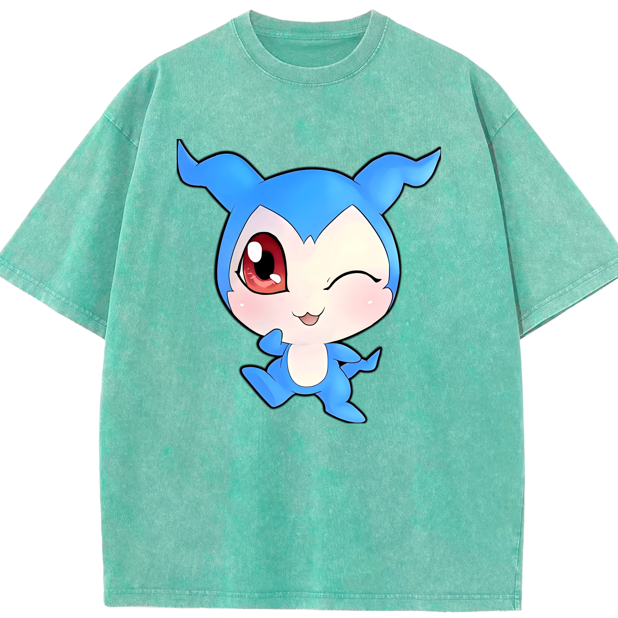 （画像用） Digimon デジタルモンスター/デジモン 綿100% ヴィンテージ風 半袖Tシャツ（フロントプリント）